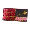 Monet's Garden Artificial Flower Gift box, crocheted wool, sunflowers, tulips, artificial flowers, handcrafted floral art Item Picture